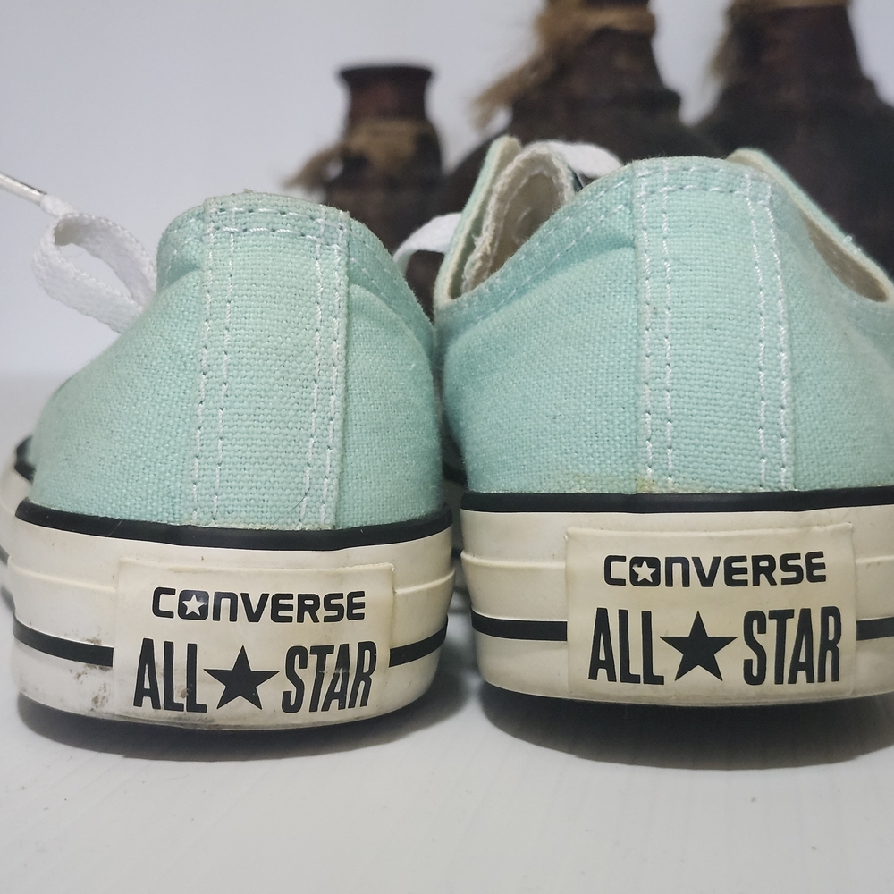 Converse Green Canvas All Star Sneakers